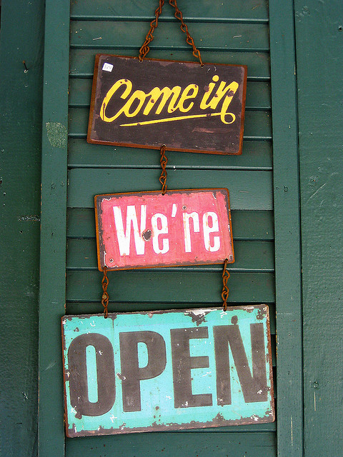 Come in, we're open!